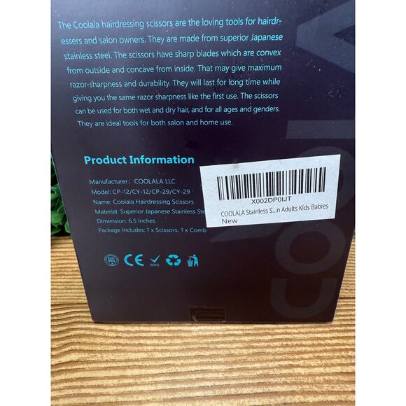 New Coolala Hairdressing Scissors Great For Adults Kids or Babies Gift - Picture 5 of 7